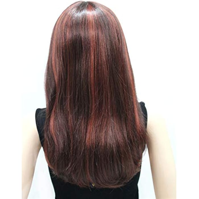 DILLARDS Lydell Synthetic Fashion Wig Long Straight Party Halloween Cosplay Wigs For Women Red Wine Burgundy - Image 1